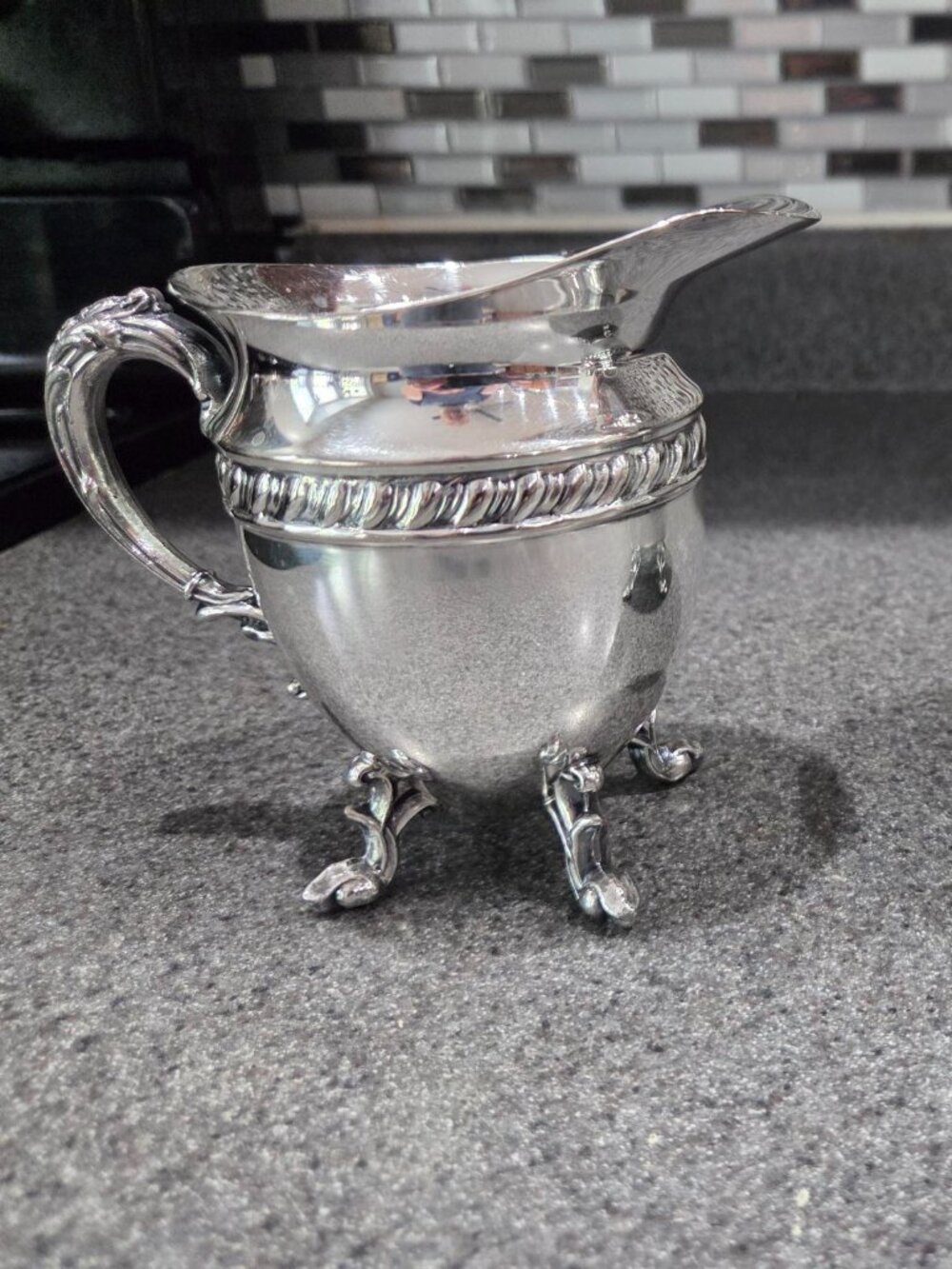 Silver Sugar & Cream Set